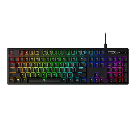 TASTATURA KINGSTON - gaming, &quot;HYPERX Alloy&quot;, cu fir, 104 taste, format standard , mecanica, switch HyperX, USB, negru, &quot;HX-KB6AQX-US&quot; (include TV 0.75 lei)