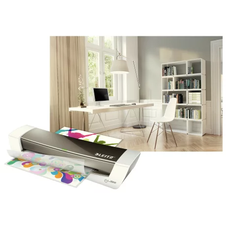 Laminator Leitz iLAM A4 Home Office, gri, &quot;73680089&quot;