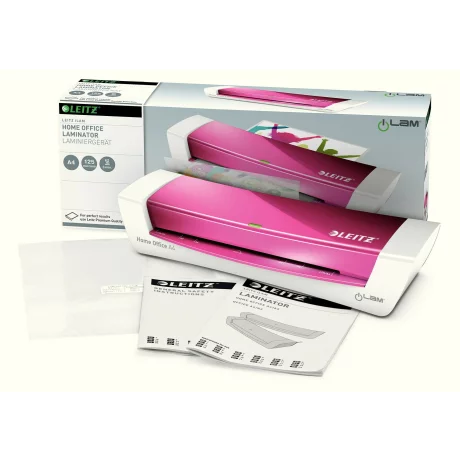 Laminator Leitz iLAM A4 Home Office, roz, &quot;73680023&quot;