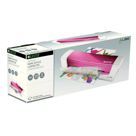 Laminator Leitz iLAM A4 Home Office, roz, &quot;73680023&quot;