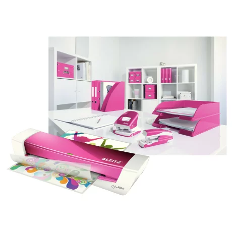 Laminator Leitz iLAM A4 Home Office, roz, &quot;73680023&quot;