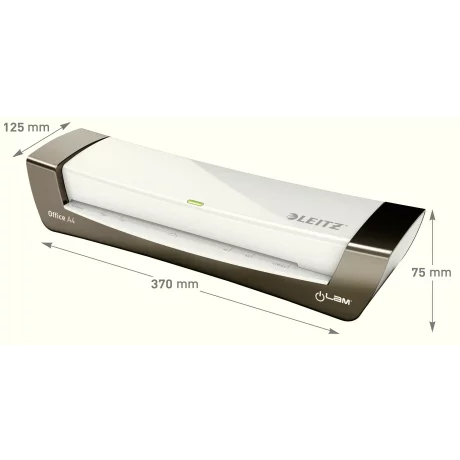 Laminator Leitz iLAM A4 Office, argintiu, &quot;72510084&quot;