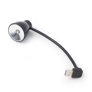LAMPA LED USB pentru notebook, GEMBIRD, lumina alba-rece, black &quot;NL-02&quot; (include TV 0.15 lei)