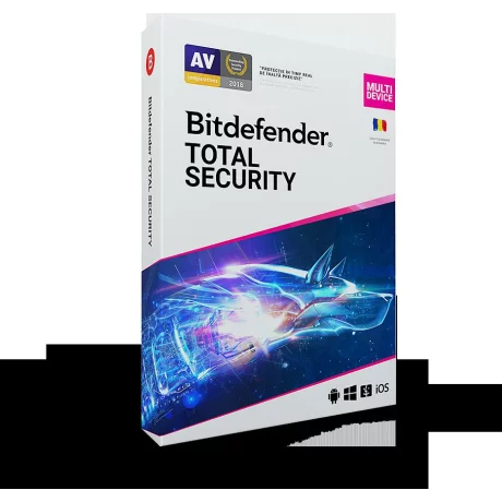 LICENTA  retail BITDEFENDER, tip Total Security, pt PC | Mac | Smartphone | Tableta, 5 utilizatori, valabilitate 1 an, Windows | macOS | iOS | Android, &quot;TS01ZZCSN1205BEN&quot;