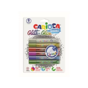 Lipici cu sclipici Spark Carioca 6x10,5 ml