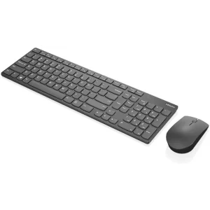 KIt TASTATURA si Mouse Lenovo, &quot;Professional Ultraslim&quot;, wireless, 104 taste format standard, mouse 3200dpi, 2/1 butoane, negru cu gri, &quot;4X30T25801&quot; (include TV 0.75 lei)