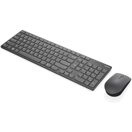 KIt TASTATURA si Mouse Lenovo, &quot;Professional Ultraslim&quot;, wireless, 104 taste format standard, mouse 3200dpi, 2/1 butoane, negru cu gri, &quot;4X30T25801&quot; (include TV 0.75 lei)