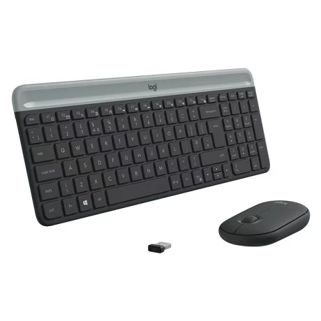 Kit tastatura si mouse LOGITECH Slim GRAPHITE 920-009204