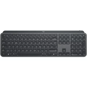 LOGITECH MX Keys Plus Advanced Wireless Illuminated Keyboard with Palm Rest-GRAPHITE-US INTL-2.4GHZ (include TV 0.75 lei)