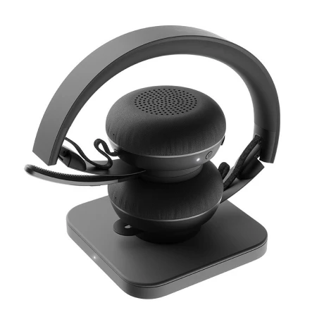 CASTI Logitech, &quot;Zone&quot;, wireless, standard, utilizare call center, microfon pe brat, conectare prin Bluetooth, negru, &quot;981-000798&quot;, (include TV 0.75 lei)