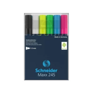 Marker pentru sticla Schneider Maxx 245 6/set