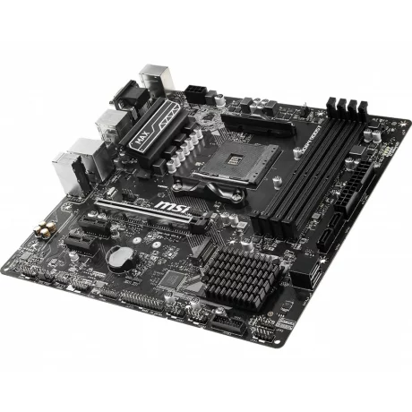 PLACA de BAZA MSI B450M PRO-VDH MAX, skt AM4, AMD B450, mATX, slot RAM 4 x DDR4, max 64 GB, 4x S-ATA 3, 1x M.2, 2x PCI-E, PCI-E3.0x16 x 1, LAN 1000 Mbps, HDMI, DVI, VGA, 7.1, &quot;B450M PRO-VDH MAX&quot;