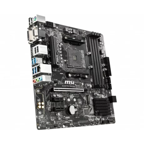 PLACA de BAZA MSI B450M PRO-VDH MAX, skt AM4, AMD B450, mATX, slot RAM 4 x DDR4, max 64 GB, 4x S-ATA 3, 1x M.2, 2x PCI-E, PCI-E3.0x16 x 1, LAN 1000 Mbps, HDMI, DVI, VGA, 7.1, &quot;B450M PRO-VDH MAX&quot;