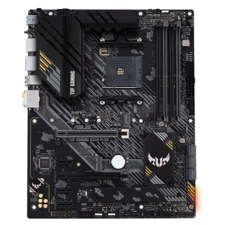 PLACA de BAZA ASUS TUF GAMING B550+, skt AM4, AMD B550, ATX, slot RAM 4 x DDR4, max 128 GB, 6x S-ATA 3, 2x M.2, 3x PCI-E, PCI-E4.0x16 x 1, PCI-E3.0x4 x 1, LAN 2500 Mbps, Display Port, HDMI, 7.1, &quot;TUF GAMING B550+&quot;