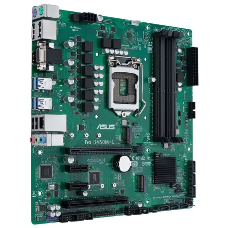 PLACA de BAZA ASUS PRO B460M-C/CSM, skt LGA 1200, Intel B460, mATX, slot RAM 4 x DDR4, max 128 GB, 6x S-ATA 3, 2x M.2, 2x PCI-E, PCI-E3.0x16 x 1, LAN 1000 Mbps, Display Port, HDMI, VGA, 5.1, &quot;PRO B460M-C/CSM&quot;