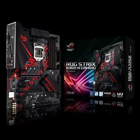 PLACA de BAZA ASUS B360-H GAMING, skt LGA 1151, Intel B360, ATX, slot RAM 4 x DDR4, max 64 GB, 6x S-ATA 3, 2x M.2, 4x PCI-E, PCI-E3.0x16 x 1, PCI-E3.0x4 x 1, LAN 1000 Mbps, HDMI, VGA, 7.1, &quot;B360-H GAMING&quot;