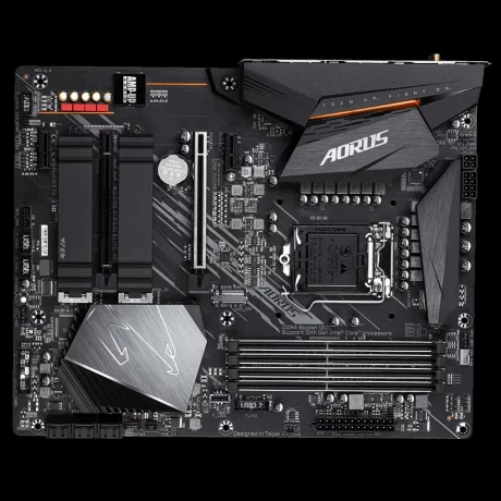 PLACA de BAZA GIGABYTE Z490 AORUS ELITEAC, skt LGA 1200, Intel Z490, ATX, slot RAM 4 x DDR4, max 128 GB, 6x S-ATA 3, 2x M.2, 2x PCI-E, PCI-E4.0x16 x 1, PCI-E3.0x4 x 1, LAN 2500 Mbps, HDMI, 7.1, &quot;Z490 AORUS ELITEAC&quot;