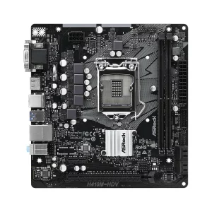 PLACA de BAZA Asrock H410M-HDV, skt LGA 1200, Intel H410, mATX, slot RAM 2 x DDR4, max 64 GB, 4x S-ATA 3, nux M.2, 1x PCI-E, PCI-E3.0x16 x 1, LAN 1000 Mbps, HDMI, DVI, VGA, 5.1, &quot;H410M-HDV&quot;