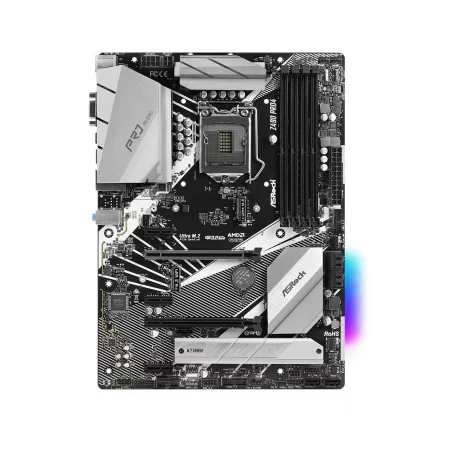 PLACA de BAZA Asrock Z490 PRO4, skt LGA 1200, Intel Z490, ATX, slot RAM 4 x DDR4, max 128 GB, 6x S-ATA 3, 2x M.2, 3x PCI-E, PCI-E3.0x16 x 1, PCI-E3.0x4 x 1, LAN 1000 Mbps, HDMI, VGA, 7.1, &quot;Z490 PRO4&quot;