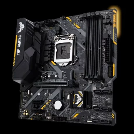 PLACA de BAZA ASUS TUF B360M-PLUS GAM, skt LGA 1151 v2, Intel B360, mATX, slot RAM 4 x DDR4, max 64 GB, 6x S-ATA 3, 2x M.2, 2x PCI-E, PCI-E3.0x16 x 1, LAN 1000 Mbps, HDMI, DVI, 5.1, &quot;TUF B360M-PLUS GAM&quot;