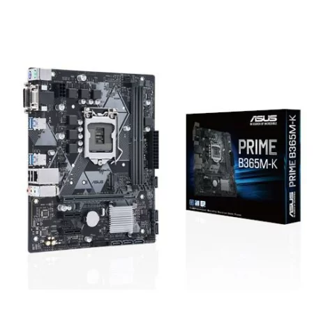 PLACA de BAZA ASUS PRIME B365M-K, skt LGA 1151, Intel B365, mATX, slot RAM 2 x DDR4, max 32 GB, 6x S-ATA 3, 1x M.2, 2x PCI-E, PCI-E3.0x16 x 1, LAN 1000 Mbps, DVI, VGA, 7.1, &quot;PRIME B365M-K&quot;
