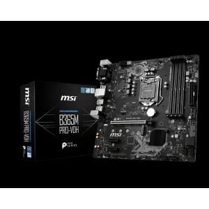 PLACA de BAZA MSI B365M PRO-VDH, skt LGA 1151, Intel B365, mATX, slot RAM 4 x DDR4, max 64 GB, 6x S-ATA 3, 1x M.2, 2x PCI-E, PCI-E3.0x16 x 1, LAN 1000 Mbps, HDMI, DVI, VGA, 7.1, &quot;B365M PRO-VDH&quot;