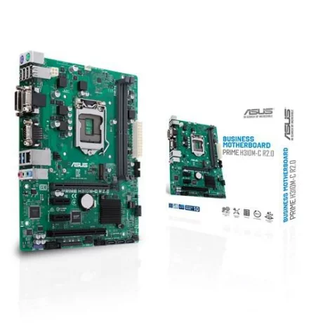PLACA de BAZA ASUS PRIME H310M-C R2.0, skt LGA 1151, Intel H310, mATX, slot RAM 2 x DDR4, max 32 GB, 4x S-ATA 3, 1x M.2, 2x PCI-E, PCI-E3.0x16 x 1, LAN 1000 Mbps, DVI, VGA, 7.1, &quot;PRIME H310M-C R2.0&quot;