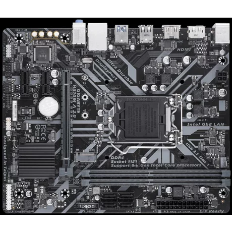 PLACA de BAZA GIGABYTE H310M A 2.0, skt LGA 1151, Intel H310, mATX, slot RAM 2 x DDR4, max 32 GB, 4x S-ATA 3, 1x M.2, 2x PCI-E, PCI-E3.0x16 x 1, LAN 1000 Mbps, Display Port, HDMI, 7.1, &quot;H310M A 2.0&quot;