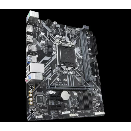 PLACA de BAZA GIGABYTE H310M A 2.0, skt LGA 1151, Intel H310, mATX, slot RAM 2 x DDR4, max 32 GB, 4x S-ATA 3, 1x M.2, 2x PCI-E, PCI-E3.0x16 x 1, LAN 1000 Mbps, Display Port, HDMI, 7.1, &quot;H310M A 2.0&quot;