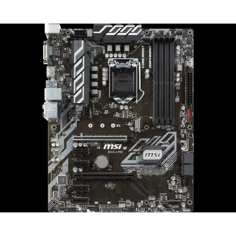 PLACA de BAZA MSI B360-A PRO, skt LGA 1151 v2, Intel B360, ATX, slot RAM 4 x DDR4, max 64 GB, 5x S-ATA 3, 1x M.2, 4x PCI-E, PCI-E4.0x16 x 1, PCI-E3.0x4 x 1, LAN 1000 Mbps, Display Port, 7.1, &quot;B360-A PRO&quot;