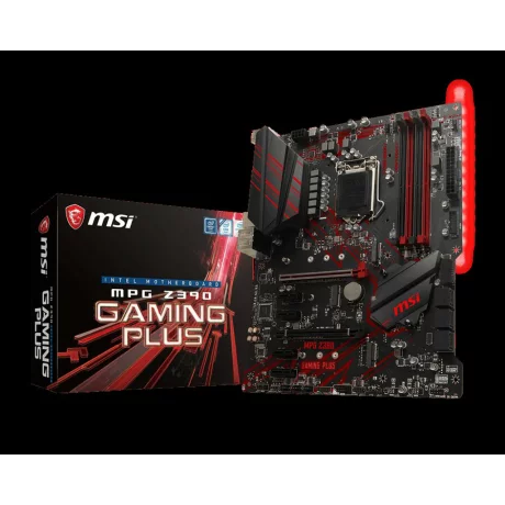 PLACA de BAZA MSI Z390 GAMING PLUS, skt LGA 1151, Intel Z390, ATX, slot RAM 4 x DDR4, max 64 GB, 6x S-ATA 3, 2x M.2, 4x PCI-E, PCI-E3.0x16 x 1, PCI-E3.0x4 x 1, LAN 1000 Mbps, HDMI, DVI, 7.1, &quot;Z390 GAMING PLUS&quot;