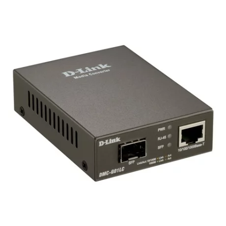 MEDIA CONVERTOR D-LINK RJ45 10/100/1000 Mbps la fibra, Fu60-Duplex &quot;DMC-G01LC&quot;( include timbru verde 0.5 Lei )