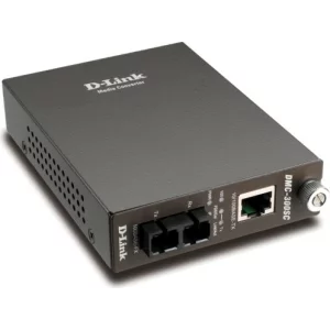 MEDIA CONVERTOR D-LINK RJ45 10/100M la fibra SC multi-mode  100M, Fu60-duplex, pana la 2Km, &quot;DMC-300SC&quot;( include timbru verde 0.5 Lei )