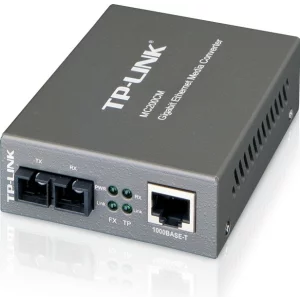 MEDIA CONVERTOR TP-LINK RJ45 1000M la fibra SC multi-mode 1000M, Full-duplex, pana la 550m, montabil in sasiu &quot;MC200CM&quot;
