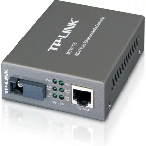 MEDIA CONVERTOR TP-LINK RJ45 10/100M la fibra SC single-mode 100M, Full-duplex, Tx:1550nm, Rx:1310nm, pana la 20Km, montabil in sasiu &quot;MC111CS&quot;