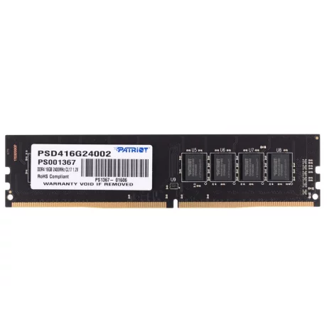 Memorii PATRIOT DDR4 16 GB, frecventa 2400 MHz, 1 modul, &quot;PSD416G24002&quot;