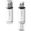 Memorie USB 2.0 ADATA 16 GB, cu capac, carcasa plastic, alb, AC906-16G-RWH