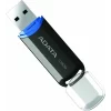 Memorie USB 2.0 ADATA 16 GB, cu capac, carcasa plastic, negru, AC906-16G-RBK
