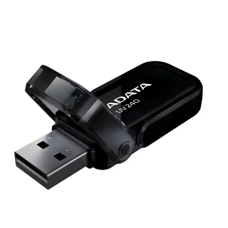 MEMORIE USB 2.0 ADATA 16 GB, cu capac, carcasa plastic, negru, AUV240-16G-RBK