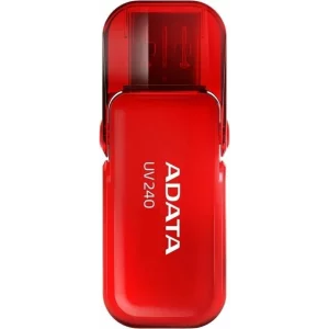 MEMORIE USB 2.0 ADATA 16 GB, cu capac, carcasa plastic, rosu, AUV240-16G-RRD