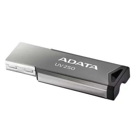 Memorie USB 2.0 ADATA 32 GB, clasica, carcasa metalica, argintiu, AUV250-32G-RBK