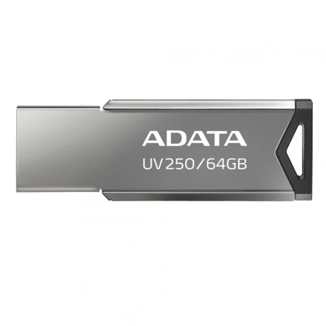 Memorie USB 2.0 ADATA 32 GB, clasica, carcasa metalica, argintiu, AUV250-32G-RBK