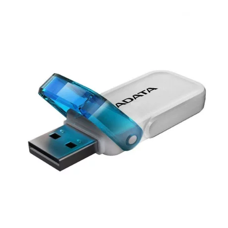 Memorie USB 2.0 ADATA 32 GB, cu capac, carcasa plastic, alb, AUV240-32G-RWH