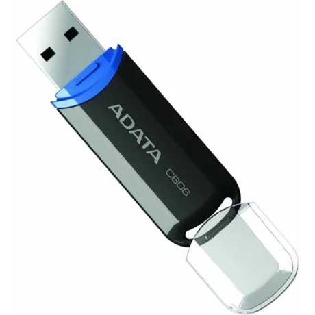 Memorie USB 2.0 ADATA 32 GB, cu capac, carcasa plastic, negru, AC906-32G-RBK