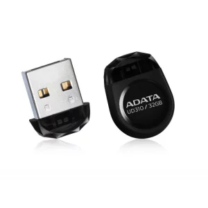 MEMORIE USB 2.0 ADATA 32 GB, cu capac | profil mic, carcasa plastic, negru, AUD310-32G-RBK