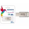 MEMORIE USB 2.0 ADATA 32 GB, profil mic, carcasa metalica, auriu, AUV130-32G-RGD