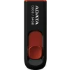 Memorie USB 2.0 ADATA 64 GB, retractabila, negru / rosu, AC008-64G-RKD