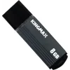 MEMORIE USB 2.0 KINGMAX 8 GB, cu capac, carcasa aluminiu, negru / gri, KM-MA06-8GB/GY