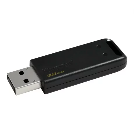 MEMORIE USB 2.0 KINGSTON 32 GB, clasica, carcasa plastic, negru, &quot;DT20/32GB&quot;