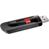 Memorie USB 2.0 SANDISK 128 GB, retractabila, carcasa plastic, negru